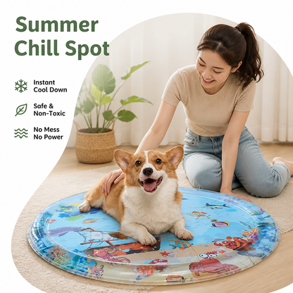 Ortekor Water-Filled Inflatable Washable Pet Cooling Pad