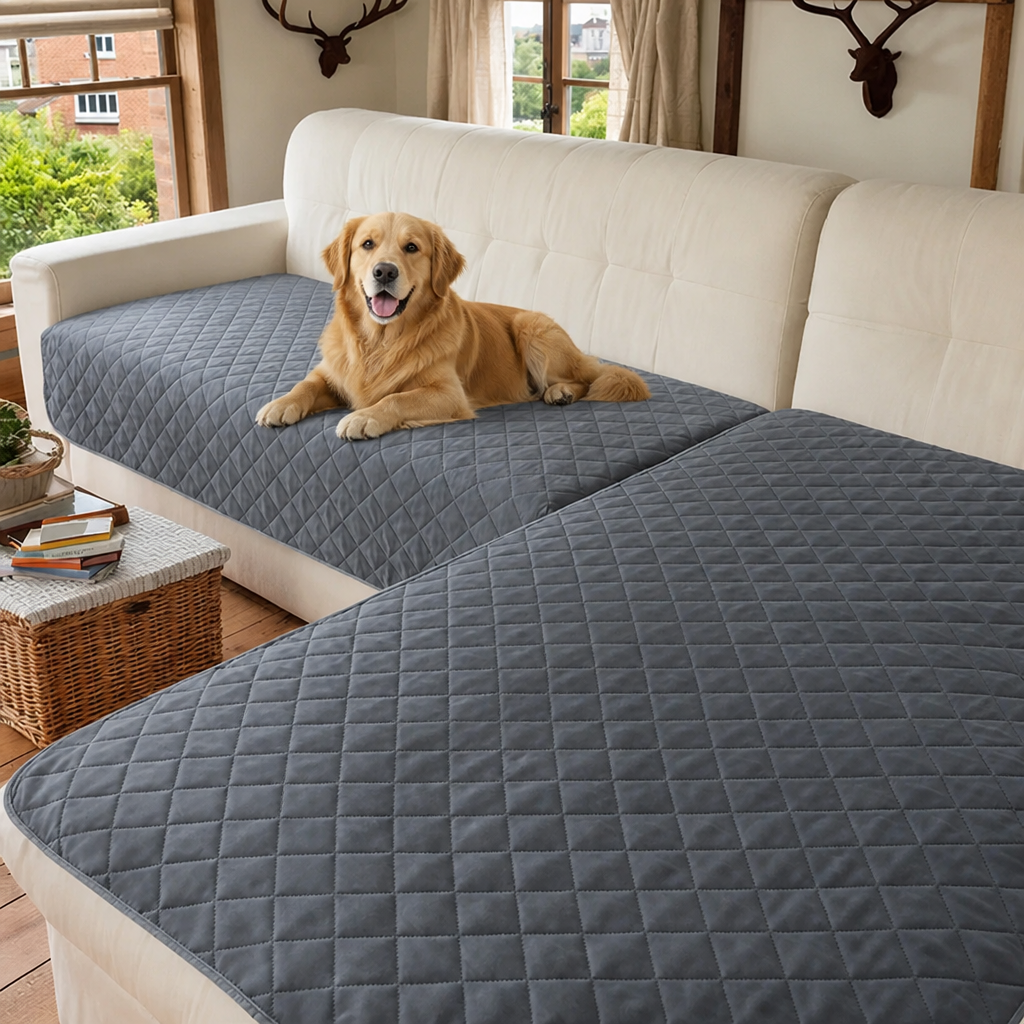 Ortekor Water-Repellent & Anti-Slip Hair-Resistant Sofa Mat Cover