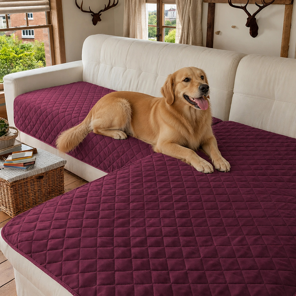 Ortekor Water-Repellent & Anti-Slip Hair-Resistant Sofa Mat Cover