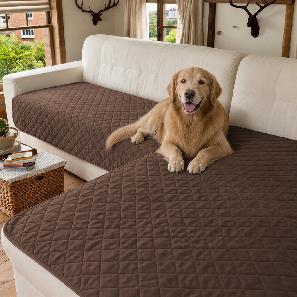 Ortekor Water-Repellent & Anti-Slip Hair-Resistant Sofa Mat Cover