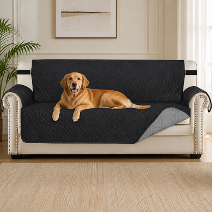 Ortekor Water-Repellent Quilted Sofa Cover (Anti-Slip Straps)