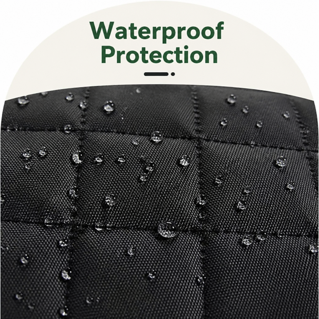 Ortekor Waterproof 600D Nylon & Non-Slip Car Seat Cover (Front Seat)