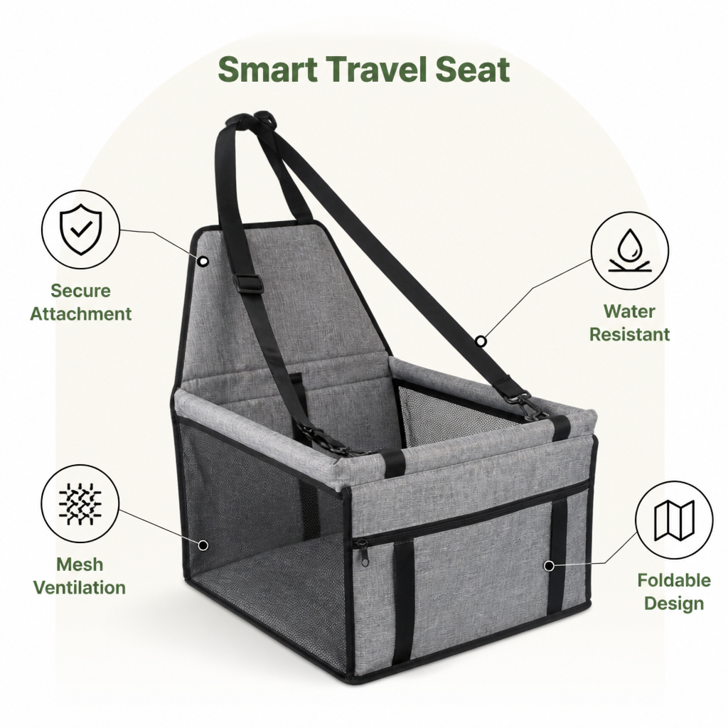 Ortekor Waterproof Foldable Car Seat Hammock