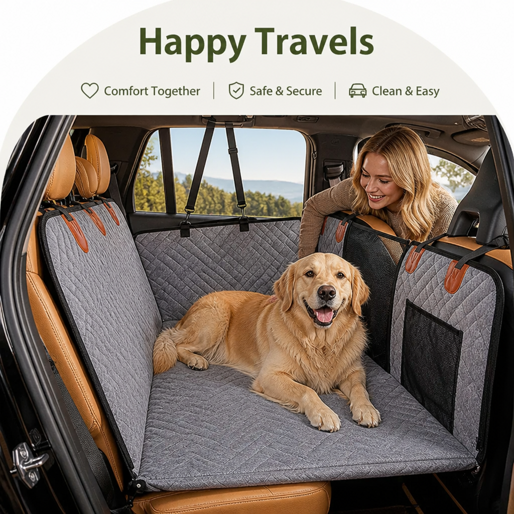 Ortekor Waterproof Hard-Bottom Back Seat Extender