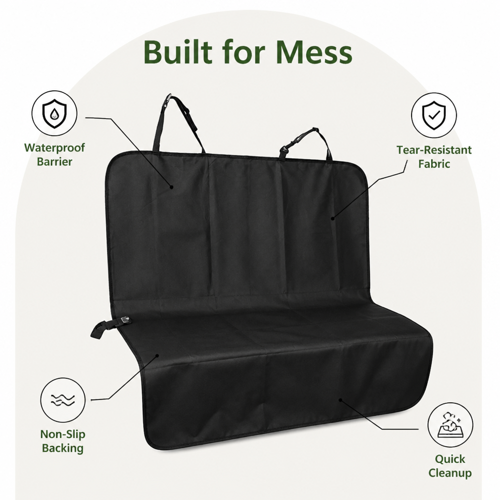 Ortekor Waterproof Heavy-Duty Non-Slip Car Seat Cover
