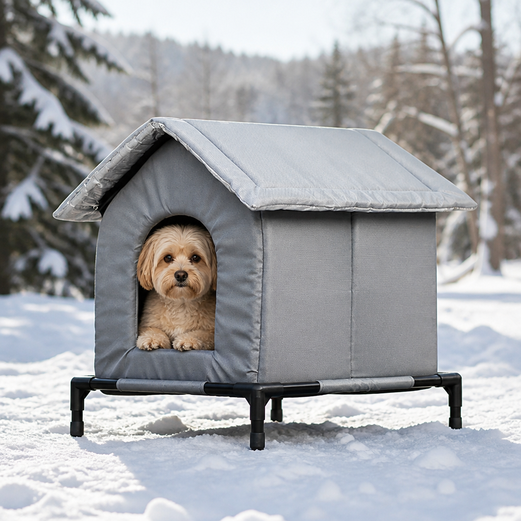 Ortekor Waterproof Insulated Elevated Outdoor Pet House