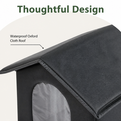 Ortekor Waterproof & Insulated Foldable Pet Cave Bed (Washable)