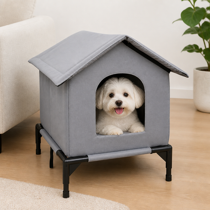 Ortekor Waterproof & Insulated Foldable Pet Cave Bed (Washable)