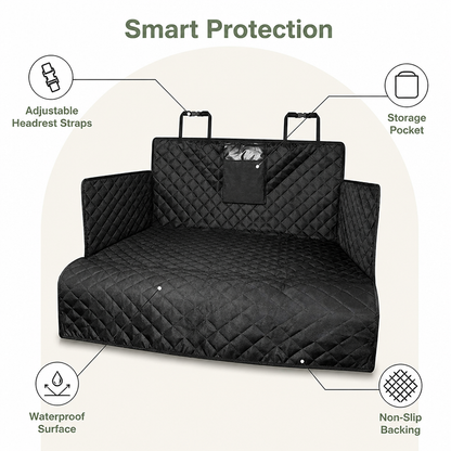 Ortekor Waterproof Padded Non-Slip Car Seat Cover (With Storage Bag)