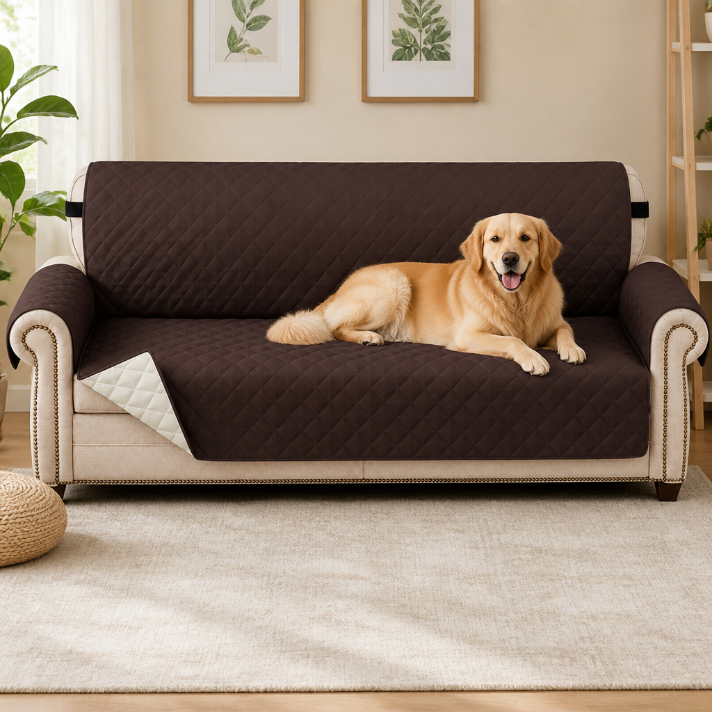 Ortekor Waterproof Quilted & Non-Slip Sofa Cover (Fitted)