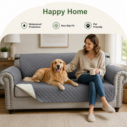 Ortekor Waterproof Quilted & Non-Slip Sofa Cover (Fitted)