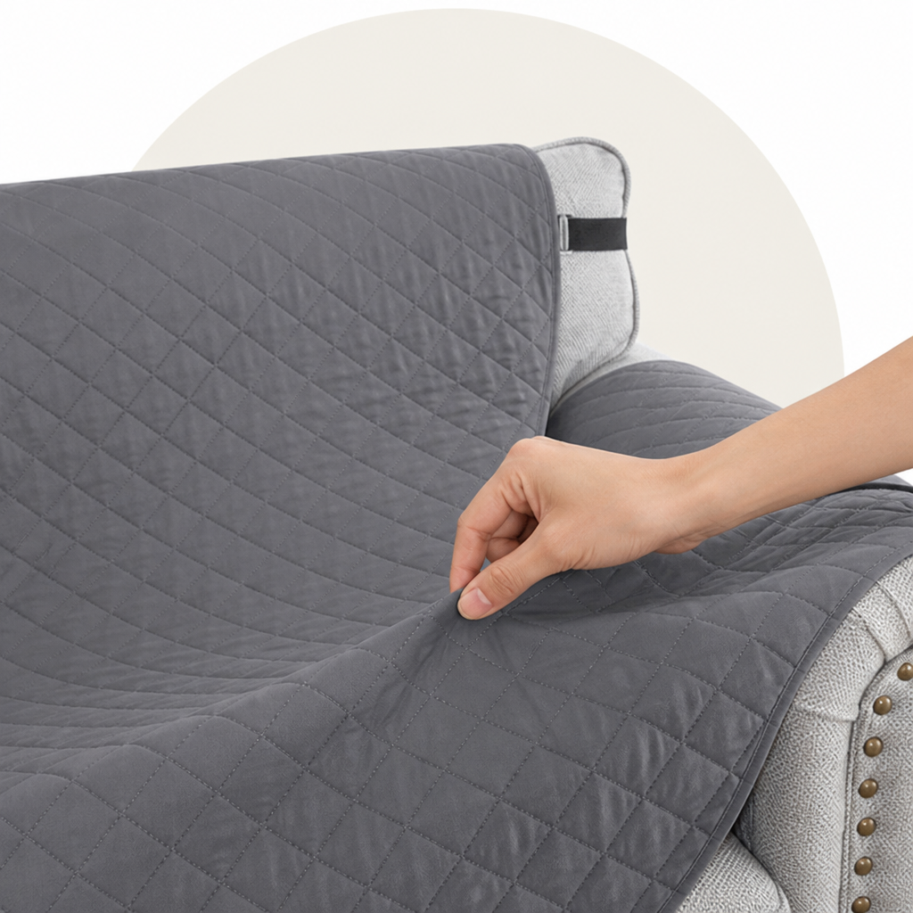 Ortekor Waterproof Quilted & Non-Slip Sofa Cover (Fitted)