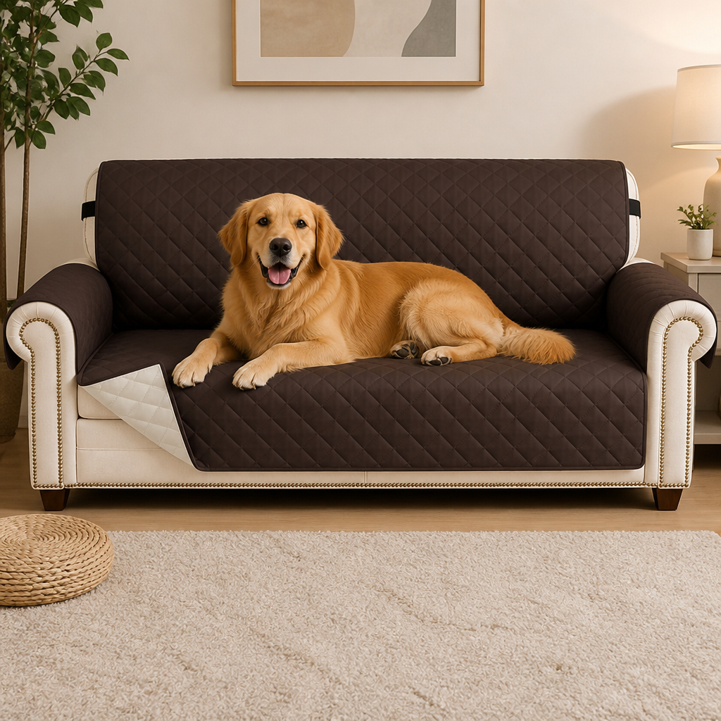 Ortekor Waterproof Quilted & Non-Slip Sofa Cover (Fitted)