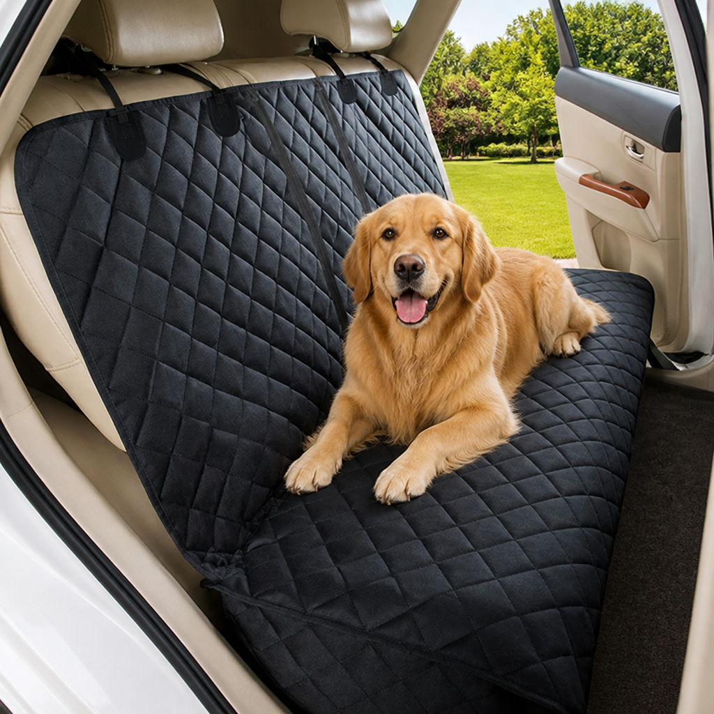 Ortekor Waterproof Quilted Oxford Non-Slip Car Seat Cover