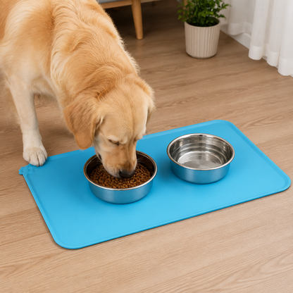Ortekor Waterproof Silicone & Easy-Clean Pet Feeding Mat