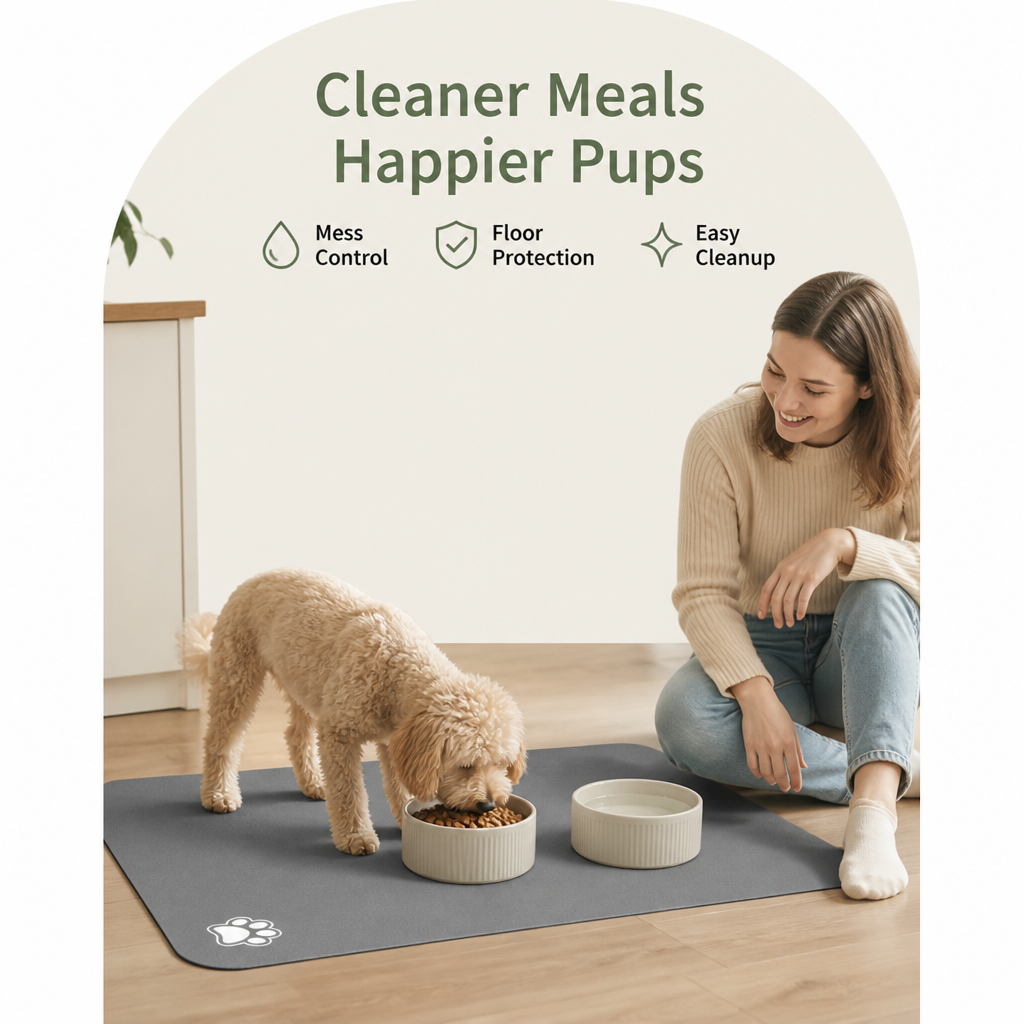 Ortekor Waterproof & Super-Absorbent Non-Slip Feeding Mat