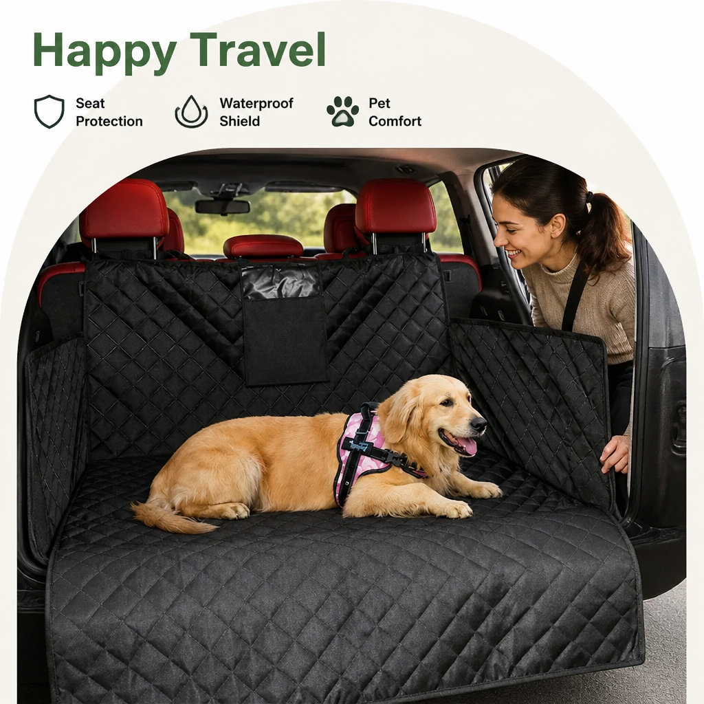 Ortekor Waterproof & Wear-Resistant Dog Car Seat Cover (Hammock)