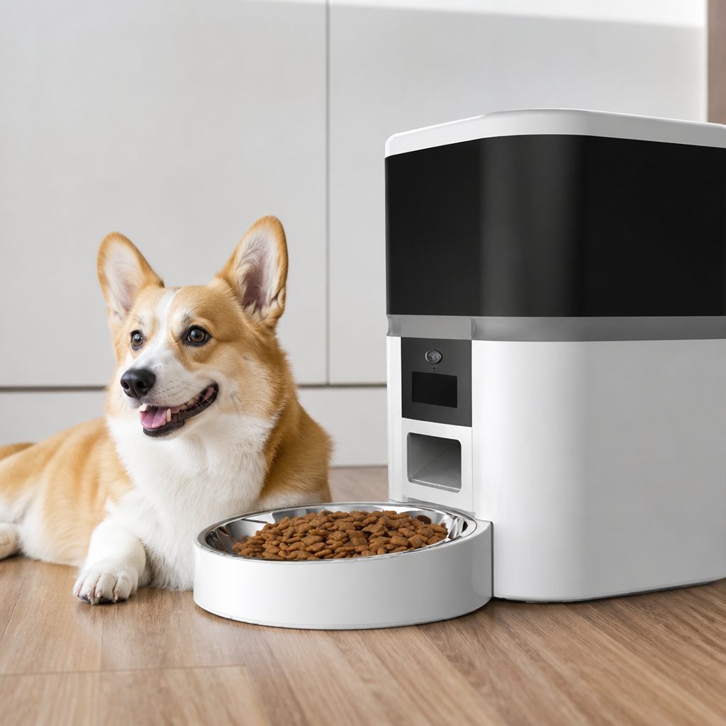 Ortekor WiFi App Control & Stainless Steel Bowl Pet Feeder