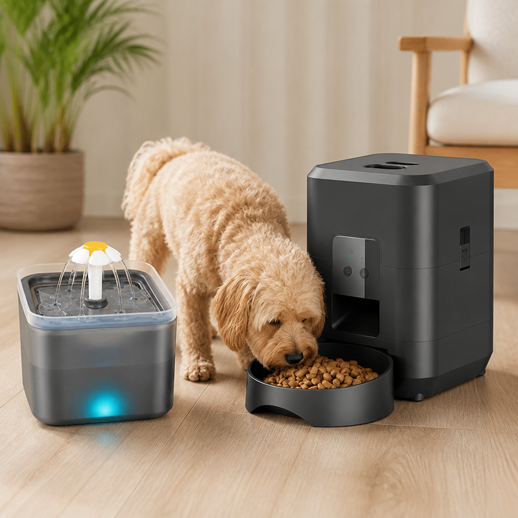 Ortekor WiFi App-Controlled & Portion-Control Automatic Pet Feeder (Removable Hopper)