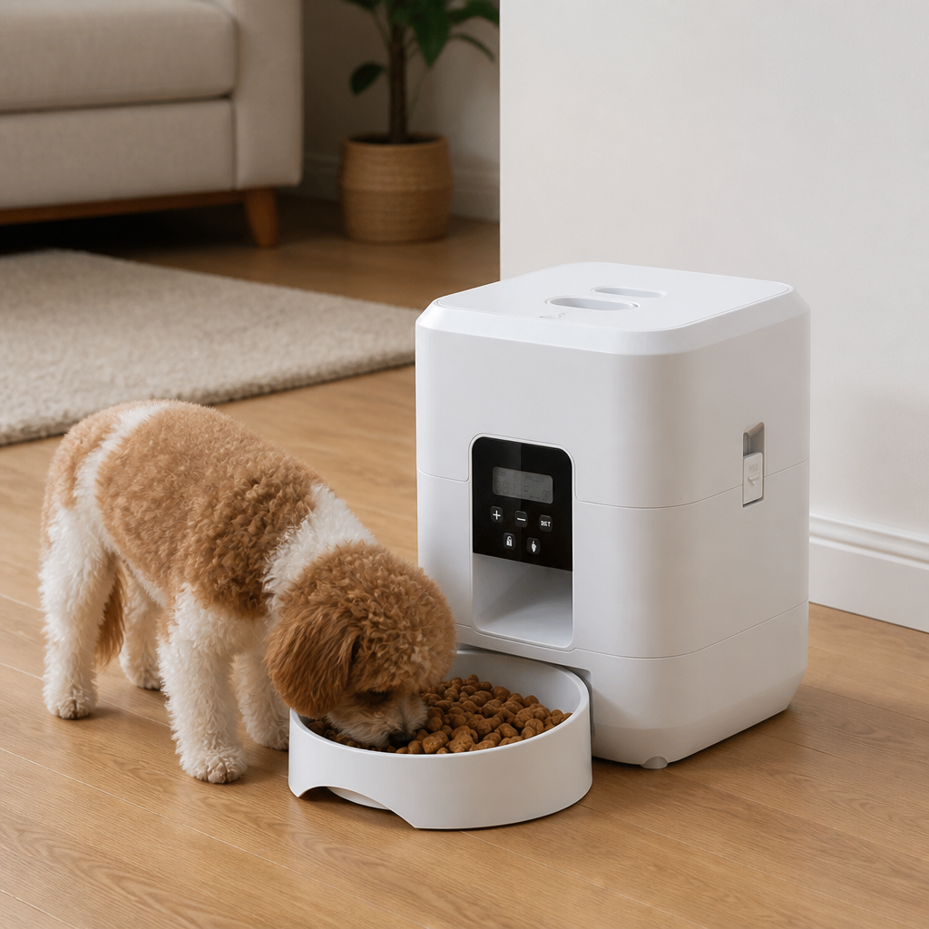 Ortekor WiFi App-Controlled & Portion-Control Automatic Pet Feeder (Removable Hopper)