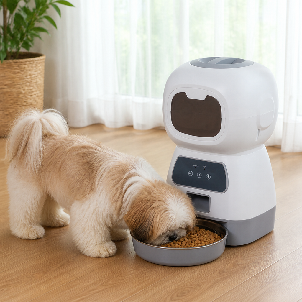 Ortekor WiFi App-Controlled & Portion-Control Automatic Pet Feeder (Removable Hopper)