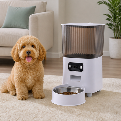 Ortekor WiFi & Camera Automatic Pet Feeder (1.32 gallons Hopper)
