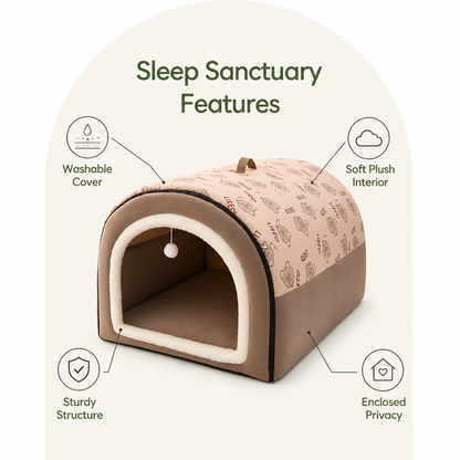Ortekor Winter-Warm Plush & Washable Dog Bed