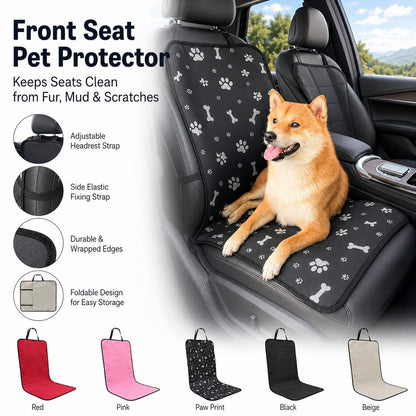 Water-Resistant Oxford Anti-Slip Front Seat Pet Cover (Universal Fit)