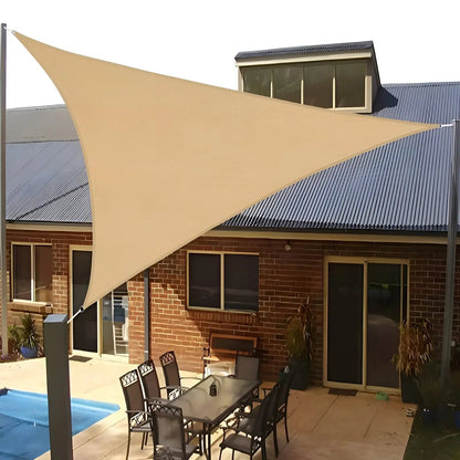 Outdoor Triangle Sun Shade Sail UV Protection Canopy for Patio Deck Pool Garden Yard Backyard Pergola Balcony Waterproof Polyester Awning