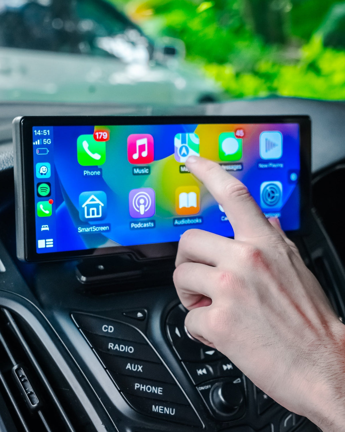 Wireless CarPlay & Android Auto Dash Display for Any Car, 7-11 Inch Touchscreen with GPS Navigation, Handsfree Calling, Voice Control & Dash