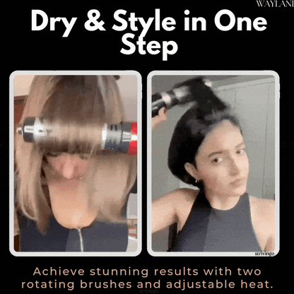 3-in-1 Hair Dryer and Styler with Adjustable Temperature | Effortless Curls and Waves at Home