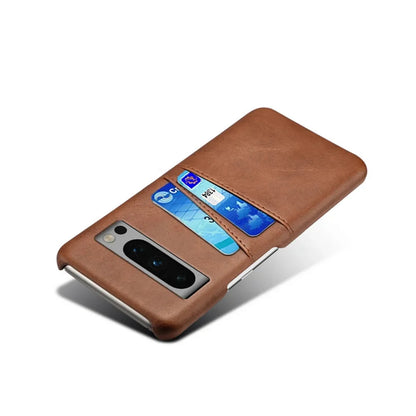 Phone Wallet Case with Two Card Slots for Google Pixel – Leather-Look Protective Cover with Raised Edges & Precise Cutouts