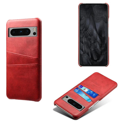 Phone Wallet Case with Two Card Slots for Google Pixel – Leather-Look Protective Cover with Raised Edges & Precise Cutouts