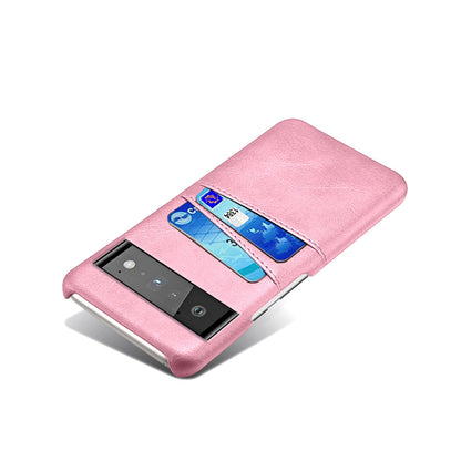 Phone Wallet Case with Two Card Slots for Google Pixel – Leather-Look Protective Cover with Raised Edges & Precise Cutouts
