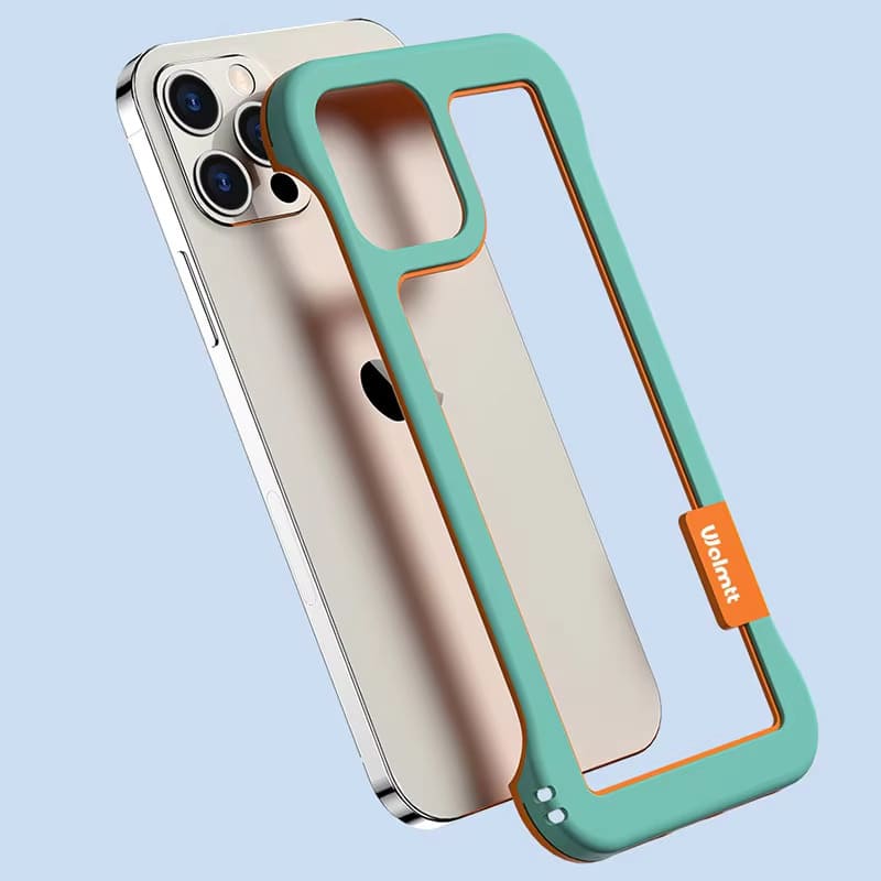 Two-Tone Protective Edge Guard Case for iPhone 12-17 All Models Anti-Scratch Open-Back Design Slim Fit Cover for Pro Max Air 16 15 14