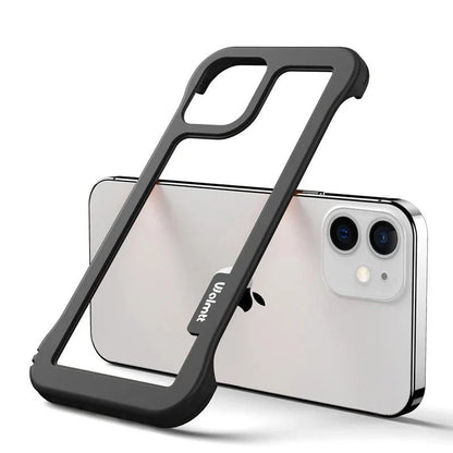 Two-Tone Protective Edge Guard Case for iPhone 12-17 All Models Anti-Scratch Open-Back Design Slim Fit Cover for Pro Max Air 16 15 14