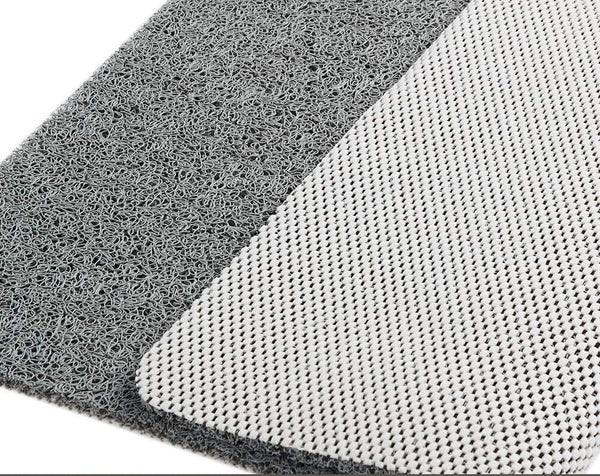 Non-Slip Bathroom Mat with Drainage Holes for Shower and Tub Safety Gray White Beige Fast-Drying Bath Floor Mat