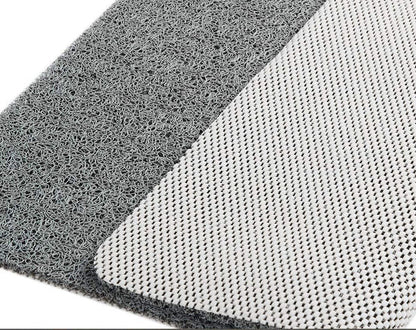 Non-Slip Bathroom Mat with Drainage Holes for Shower and Tub Safety Gray White Beige Fast-Drying Bath Floor Mat