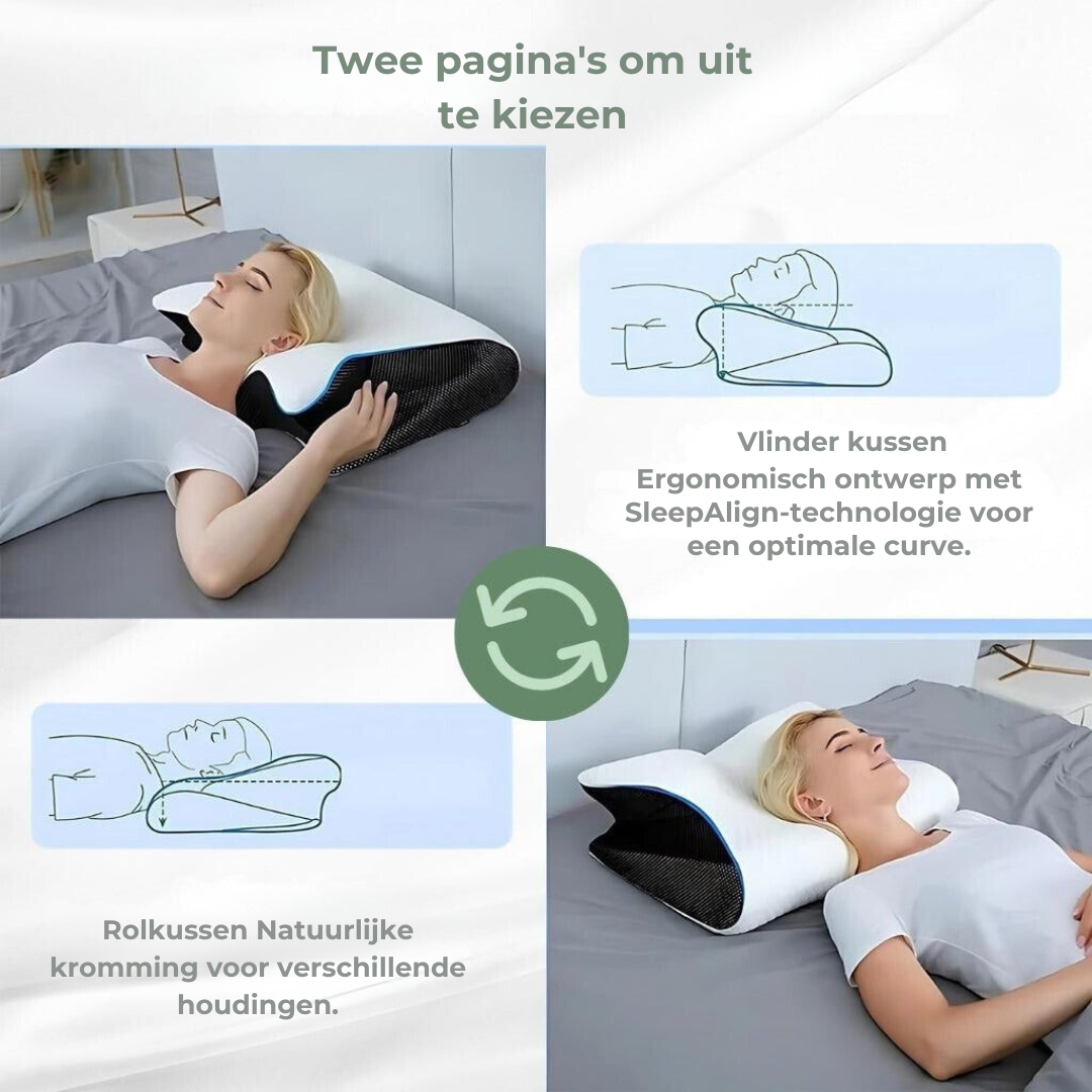 Contouring Cervical Support Sleep Cushion – Adaptive Foam for Back, Side & Stomach Sleepers