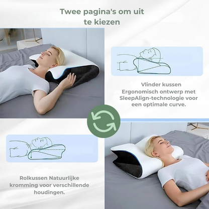 Contouring Cervical Support Sleep Cushion – Adaptive Foam for Back, Side & Stomach Sleepers