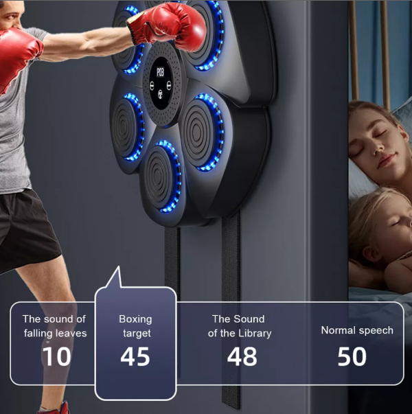 Boxing Pad with Rhythm Guidance, Interactive Music Boxing Machine for Home Workout, Punching Pad for Cardio Workouts