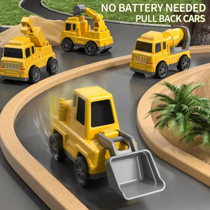 Dynamic Vehicle Set | 5-Piece Construction Playset with Lights & Sounds | Engaging Fun for Kids