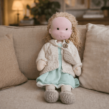 DOLLCREFT – Handmade Waldorf Cotton Doll for Creative Play