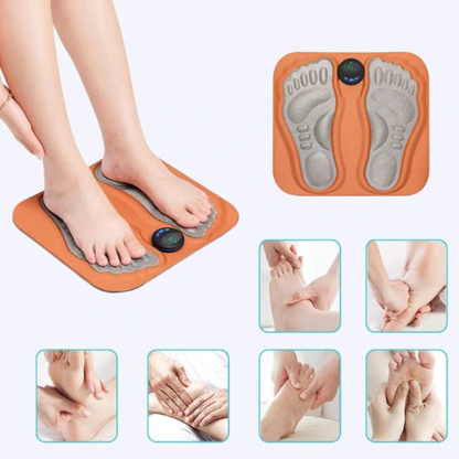 EMS Foot Stimulation Mat | Compact Design with Customizable Intensity | Versatile Foot Mat for Instant Relaxation