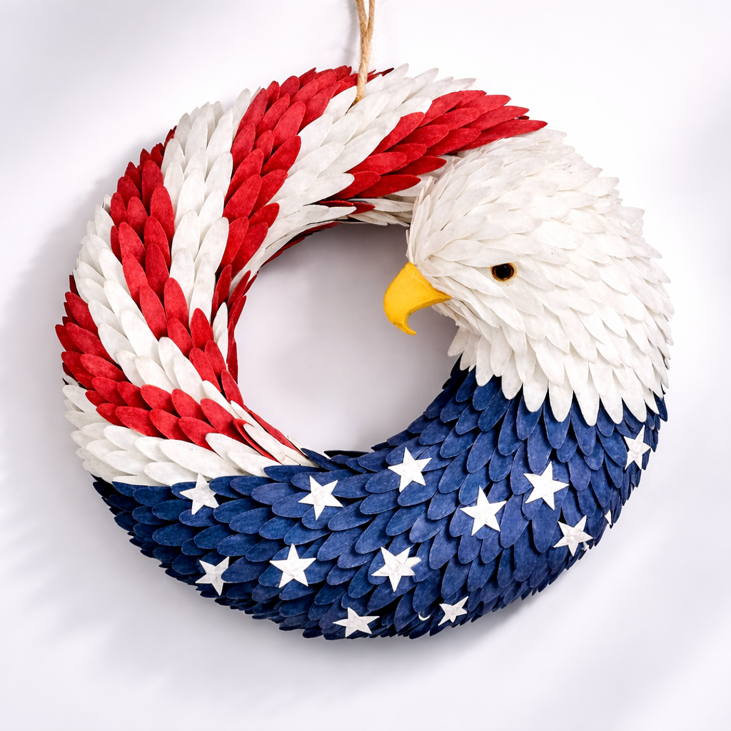 Eagle-Themed Decorative Wreath | Stunning Evergreen Design for Year-Round Display