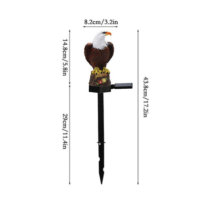 Weatherproof Solar Garden Statue with LED Illumination
