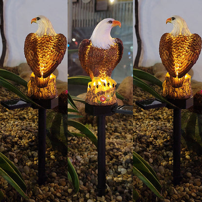 Weatherproof Solar Garden Statue with LED Illumination