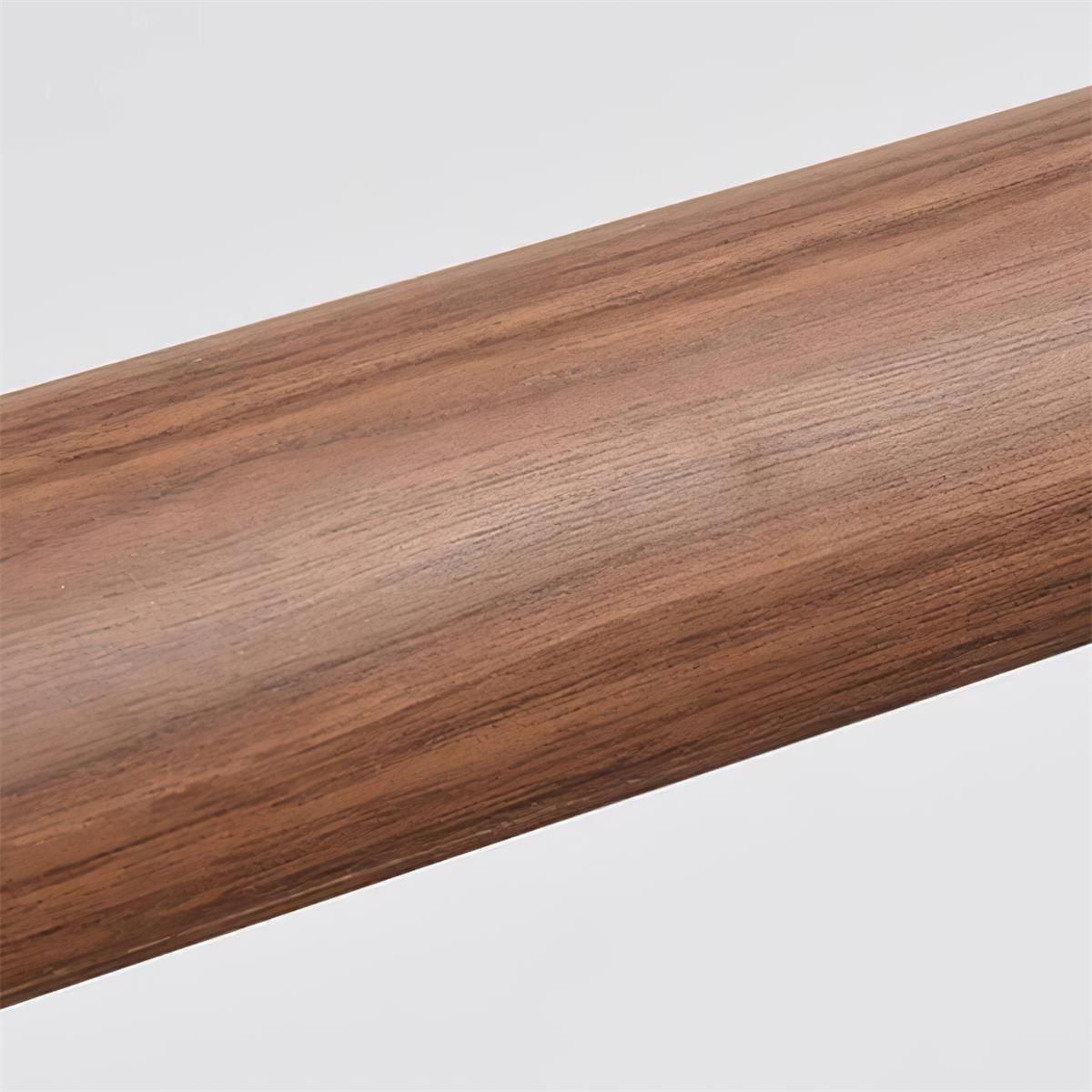 Linear Wood Ceiling Light Fixture with Built-In LED Warm Glow for Kitchen Island Dining Room Office Adjustable Height Bar Lamp Modern Farmho