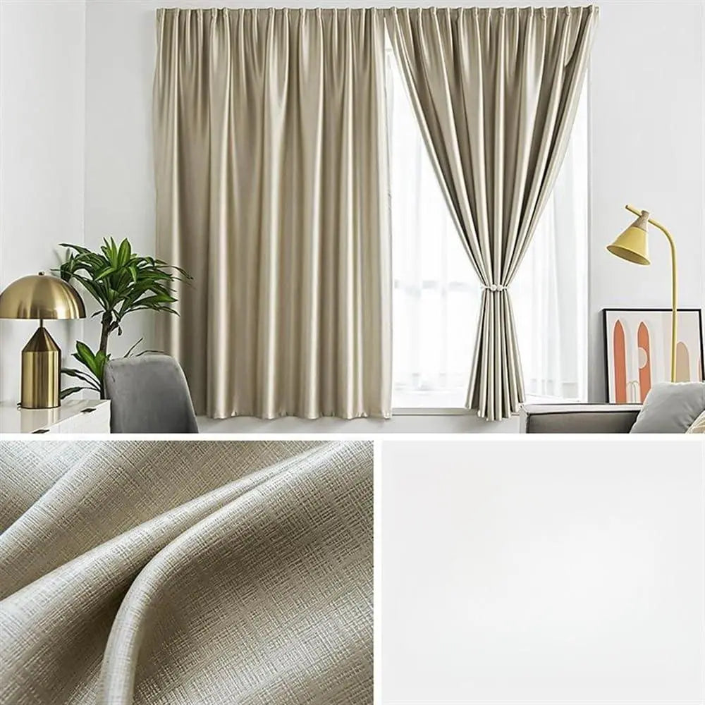 Ortekor Eco-Friendly Blackout Curtains for Bedroom with Velcro Fastening | UPF100 Light Control and UV Protection