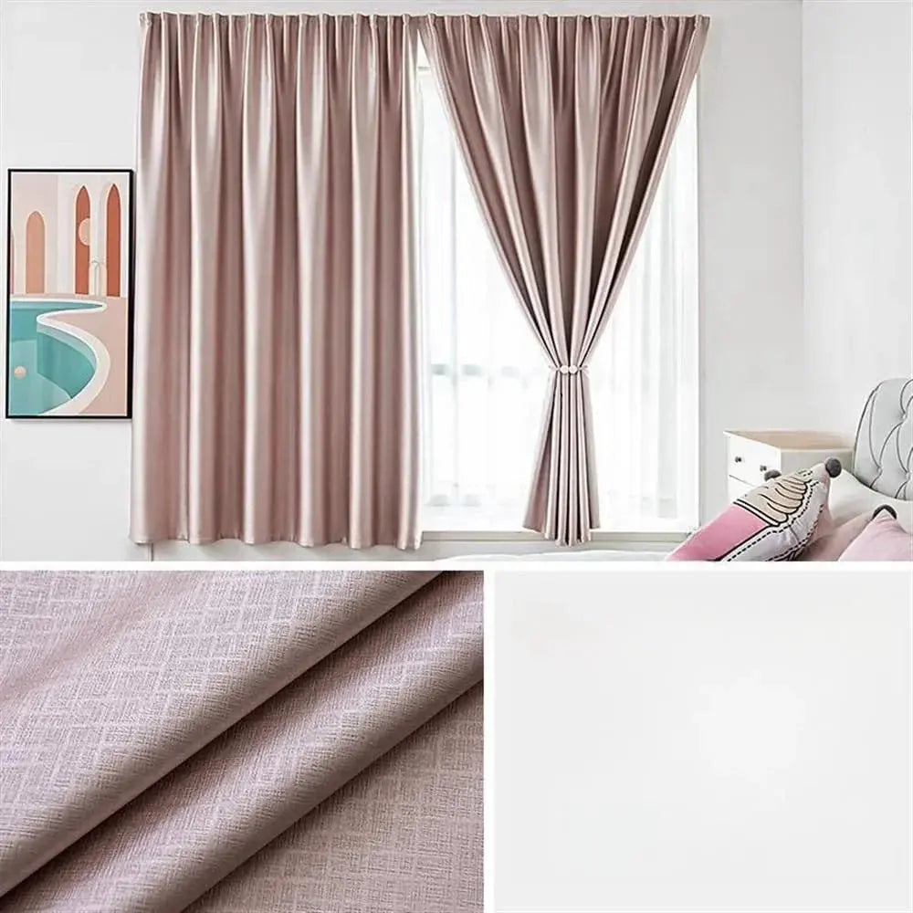 Ortekor Eco-Friendly Blackout Curtains for Bedroom with Velcro Fastening | UPF100 Light Control and UV Protection